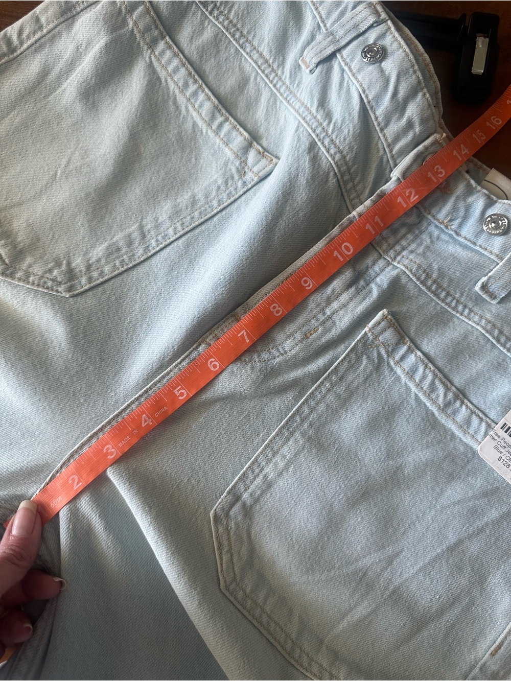 Free People We the Free Palmer light wash cuff denim jeans size 29 NWT - Picture 7 of 13
